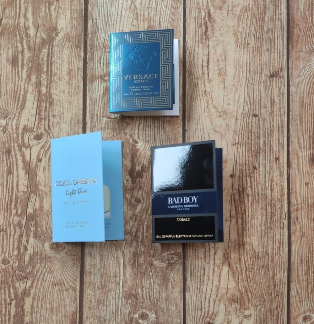 Men’s Luxury Cologne Samples Bundle- Fragrance- Versace- Dolce Gabbana- Herrerra